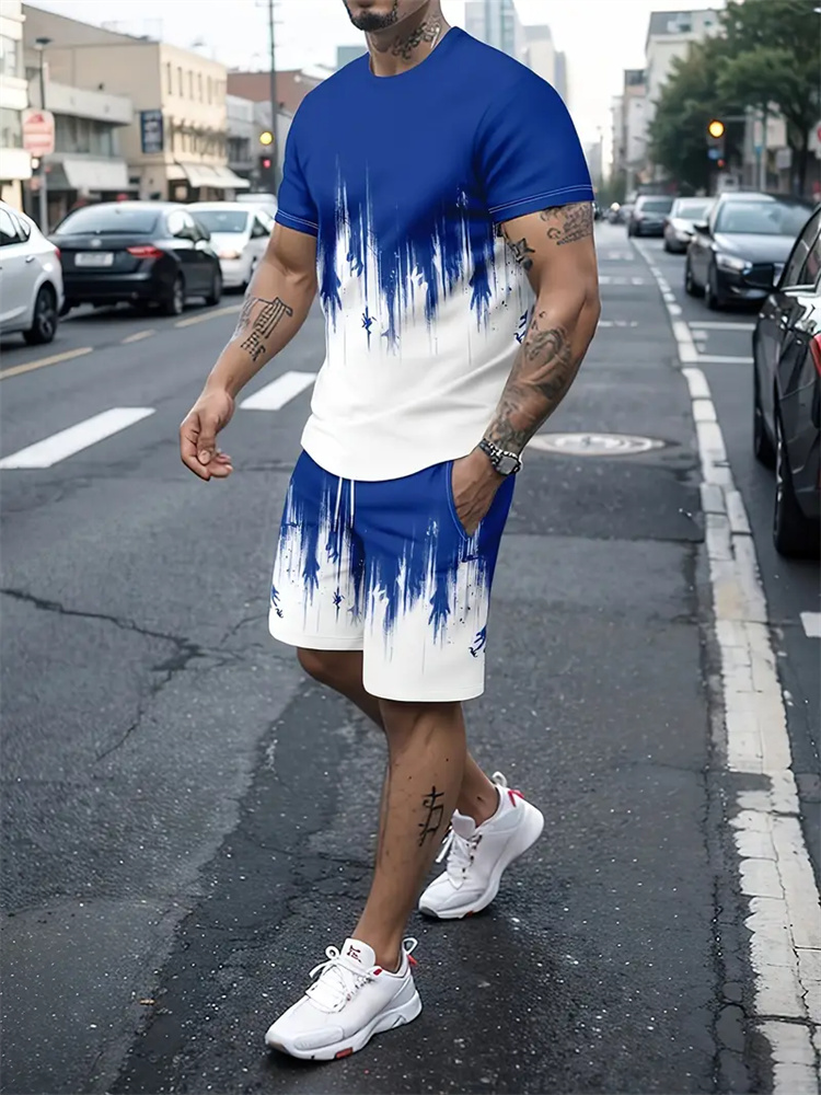 Men Women Gradient Texture T-s - Running Gear Women ulasan dan harga