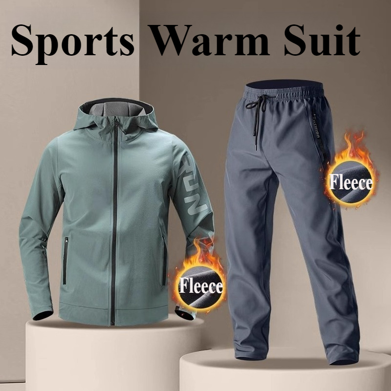 Men's Warm Fleece Sportswear S - Running Gear Outfit ulasan dan harga