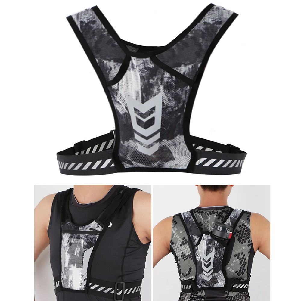 Reflective Running Vest with P - Running Gear Gym ulasan dan harga