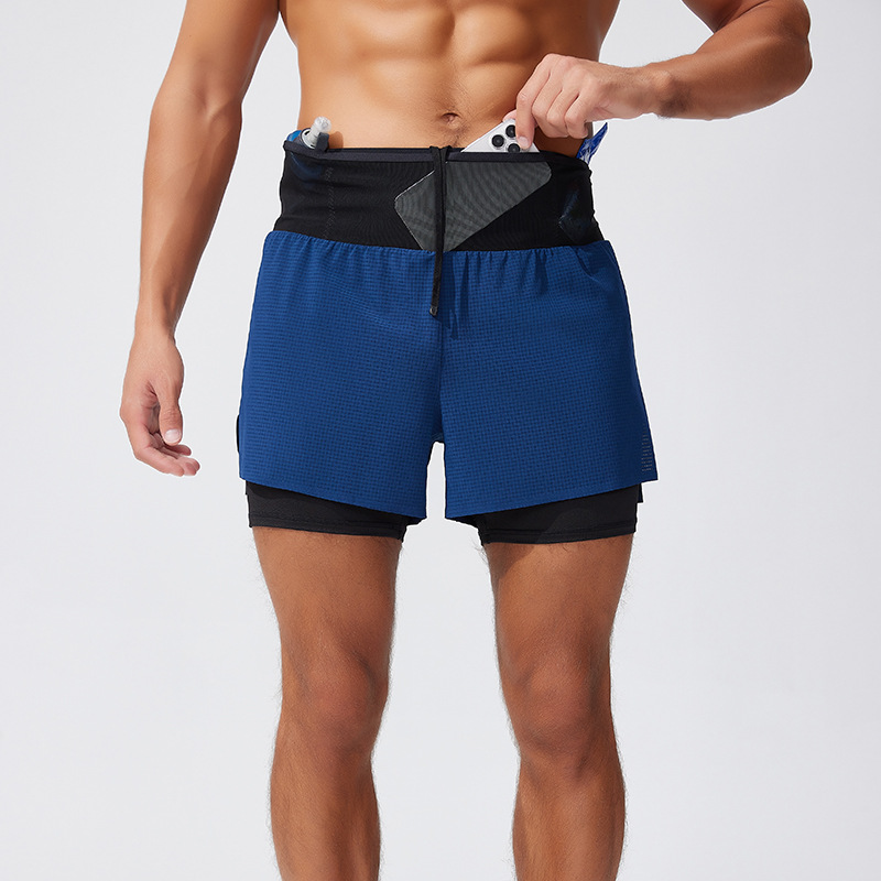 Men's 2-in-1 Sports Shorts Dua - Trail Running Gaiter ulasan dan harga