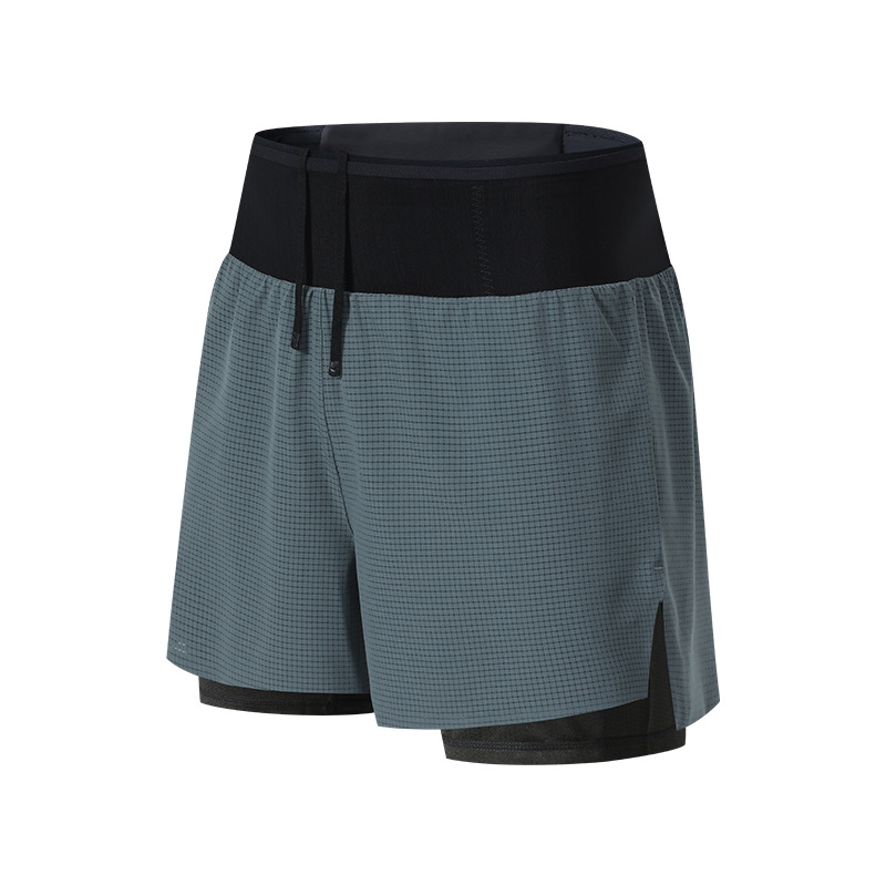Men's 2-in-1 Sports Shorts Dua - Trail Running Gaiter ulasan dan harga